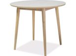 Tavolo Da Pranzo Tavolo Da Cucina Nelson 90X90X75Cm Rovere Naturale