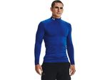Maglietta Under Armour Cg Armour Comp Mock Langarm Blau Xs / Regular Herren Blau Xs