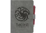 Erik Editores Game Of Thrones Casa Targaryen Taccuino Premium A5 Con Penna Proiettore Grigio Grigio Taglia Unica