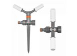 Bradas Irrigatore Rotativo Doppio Con Impugnatura In Plastica Linea Bianca BR-WL-6106