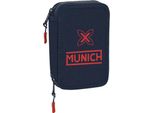 Borsa A Doppia Molla Munich Flash 12,5 X 19,5 X 4 Cm Blu Marino (28 Pezzi)