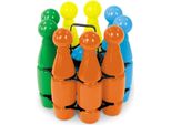 Set Di Birilli Mondo 9 + 2 Palline Arancione Arancione Taglia Unica