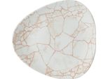 Churchill Studio Prints Kintsugi Lotus Plate, Corallo, 254 Mm, (12 Pezzi)