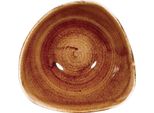 Churchill Stonecast Patina Ciotole Triangolari, Rame Vintage, 153 Mm, (12 Pezzi)