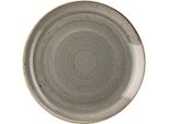 Churchill Stonecast, Piatto Fondo Rotondo, Grigio Pepe, 165 Mm, (12 Pezzi)