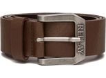Replay Pelle Cintura Belt W95 Dk Brown Wood Marrone