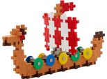 Plus-Plus 100 Tubi Di Blocchi Di Costruzione Creativa Nave Vichinga