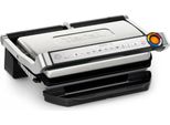Tefal Optigrill+ Xl GC727D10, Nero, Acciaio Inox, Metallo, Rettangolare, Manopole, 800 Cm², 400 X 200 Mm