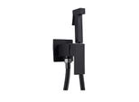 Miscelatore Per Bidet, Struttura In Ottone Massiccio, Comando Acqua Calda E Fredda, Nero Opaco