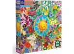 Eeboo Puzzle Quadrato Calendario Dei Fiori 1000 Pezzi