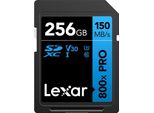 Scheda Lexar Sdxc 800X Pro Blue Series 256GB UHS-1 V30 - Lettura 150