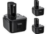 Batteria Hitachi 12V, Capacità 3500Mah, Compatibile Con Diversi Modelli, 3 Pezzi Batteria 3500Mah