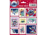Erik Editores Disney Stitch Natale Etichette Adesive Multicolore Multicolore Taglia Unica