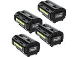 Batteria Agli Ioni Di Litio Da 40 V, Capacità 6000 Mah, Compatibile Con Diversi Modelli Ryobi, Batteria Da 4 Pezzi