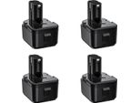 Batteria Hitachi 12V, Capacità 3500Mah, Compatibile Con Diversi Modelli, 4 Pezzi Batteria 3500Mah