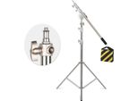 Treppiede Per Fotocamera, Altezza 290 Cm, Struttura In Lega Di Alluminio, Con Cantilever