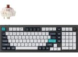 Tastiera Meccanica Senza Fili Keychron Q5 Max Qmk/Via, Qwerty Us, Rgb, Hot-Swap, Gateron Jupiter Brown - Q5M-M3