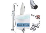 Miscelatore Per Vasca Da Bagno, Doppia Maniglia, Superfici Eleganti , Cromo Achrome A