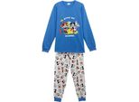 Cerda Group Mickey Langarm-Pyjama Blau M Herren Blau M