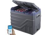 Frigorifero Portatile Con Vano Congelatore - 40L A Doppia Zona - 60W Cool Box Per Auto E Campeggio