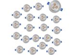 Hengda 20X 3W Led Faretto Da Incasso 245Lm Bianco Caldo Faretto Da Soffitto Faretto Orientabile Faretto Da Incasso Luce Da Incasso