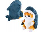 Gattino Mascotte Gatto Squalo Carino Di Peluche
