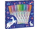 Janod Penne Gel Dreamland - 8 Mini Penne Gel Glitterate Unicorno