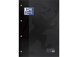 Oxford Hamelin Ricarica Carta Griglia Rilegata Adesiva A4+ 80 Fogli Griglia 5X5 Copertina Morbida Con 4 Fori Blu Blu Taglia Unica