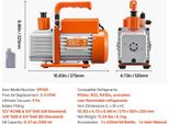 Pompa Per Vuoto, Capacità 3,5 Cfm, Vuoto Finale 5 Pa, 3,5CFM 1-4HP 1 Stadio