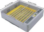 Incubatrice Per Uova, Capacità 36 Uova, Controllo Automatico Della Temperatura, Display A Led, Grigio