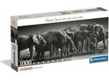 Clementoni - Compact 1000 Pieces Panorama - Herd Of Giants