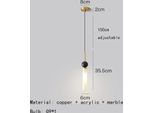 Applique, Stile Moderno, Lampadina Led, Materiale Rame, Luce Calda, Stile F-Oro