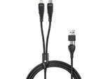 Connect It Wirez 4In1 (USB-C, Lightning), Nero