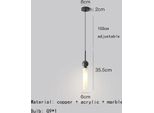 Applique, Stile Moderno, Lampadina Led, Materiale Rame, Luce Calda, Stile F-Nero