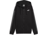 Puma Ess Tape Relaxed Fit Zip Pullover Nero M Donna Nero M