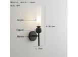 Applique, Stile Moderno, Lampadina Led, Materiale Rame, Luce Calda, Stile A-Nero