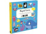 Janod Set Magnetico Animali Marini - Giocattolo Educativo Libro Magnetico Oceano Bambini