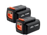 Batteria Ricaricabile Per Elettroutensili, Opzioni Con 3000Mah/3500Mah, Compatibile Con Black & Decker, 2 Pezzi 3,5 Ah