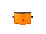 Eco Fire - Griglia A Pellet Portatile Modello "Apache"" Con Piastra In Acciaio Diametro 38 Cm E Spessore 6 Mm - Arancione"