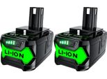 Batteria Agli Ioni Di Litio, Capacità 6000Mah, Compatibile Con Ryobi P108, 2 Pezzi 6000Mah