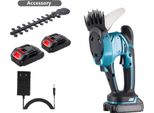 Tagliasiepi A Batteria, Motore Brushless, Design Leggero, Con 2 Batterie