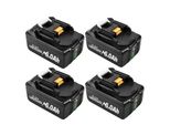 Batteria Agli Ioni Di Litio, Capacità 18V 6000Mah, Caratteristiche Di Sicurezza, 4 Batterie 60Ah
