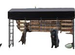 Cuccia Grande Per Cani, Protezione Uv, Copertura Impermeabile, Nera, S 47,2X50X64,9In