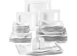 Set Di Stoviglie Malacasa, In Ceramica, Design Elegante E Resistente, 28 Pezzi