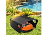 Bettizia Tagliaerba Garage Nero Copertura 78*60*34CM Attrezzatura Da Giardino Robot Tetto Tagliaerba