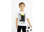 Mod Jeans | T-Shirt Per Bambino - 100 % Cotone - Taglia 134, Età 9 Anni - Bianco