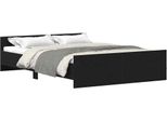 Syfax™ Giroletto Senza Materasso Rovere Nero 140X200 Cm Truciolato
