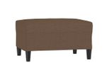 Syfax™ Poggiapiedi Marrone 70X55X41 Cm In Tessuto