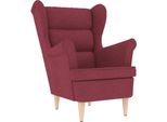 Syfax™ Poltrona Rosso Vino 74X84X100 Cm In Tessuto