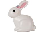 Luce Notturna Coniglio Led Clayre & Eef 6LMP805 21X13X22 Cm Bianco-Rosa